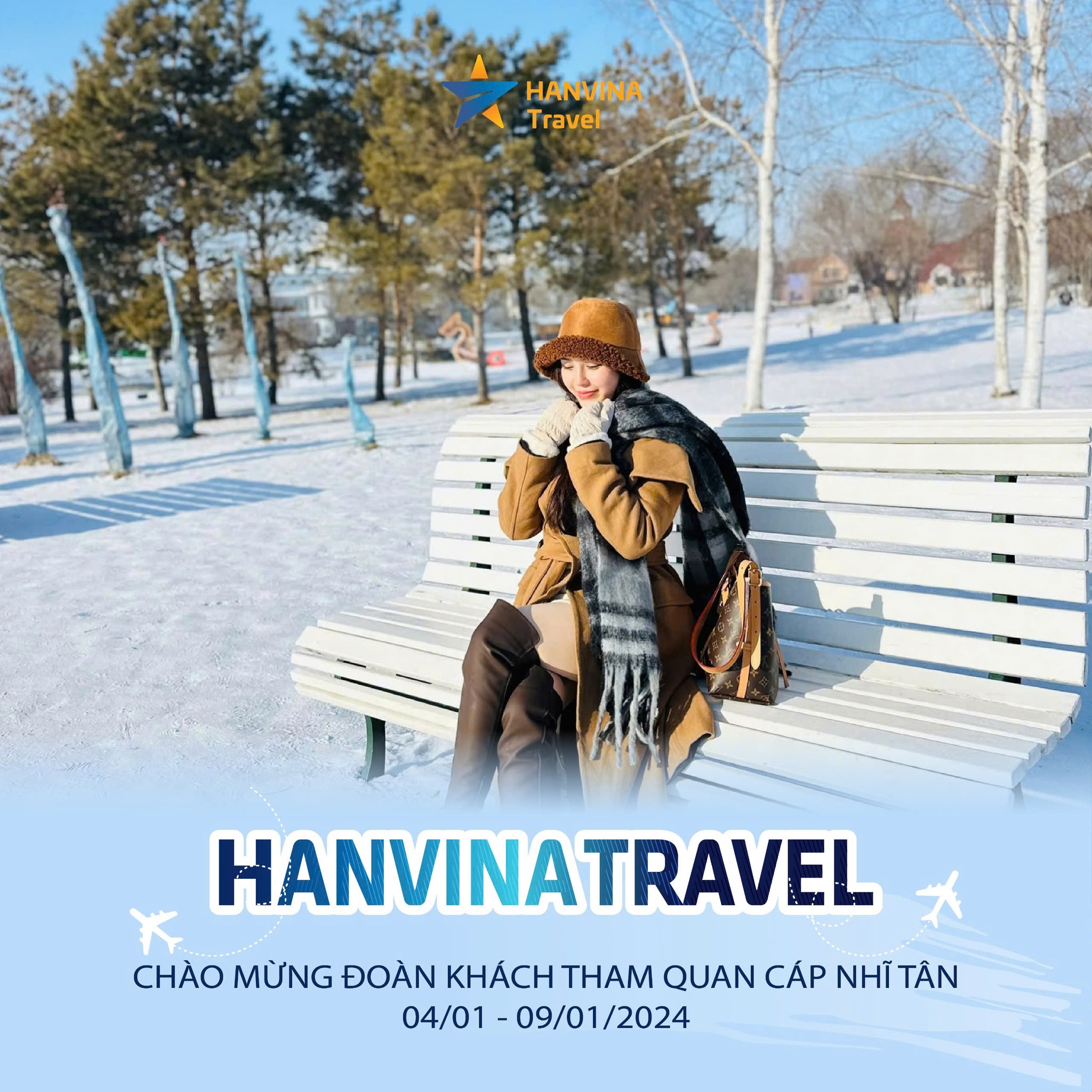 Toàn cảnh thế giới tuyết trắng tại Cáp Nhĩ Tân qua ống kính của du khách HanVina Travel.