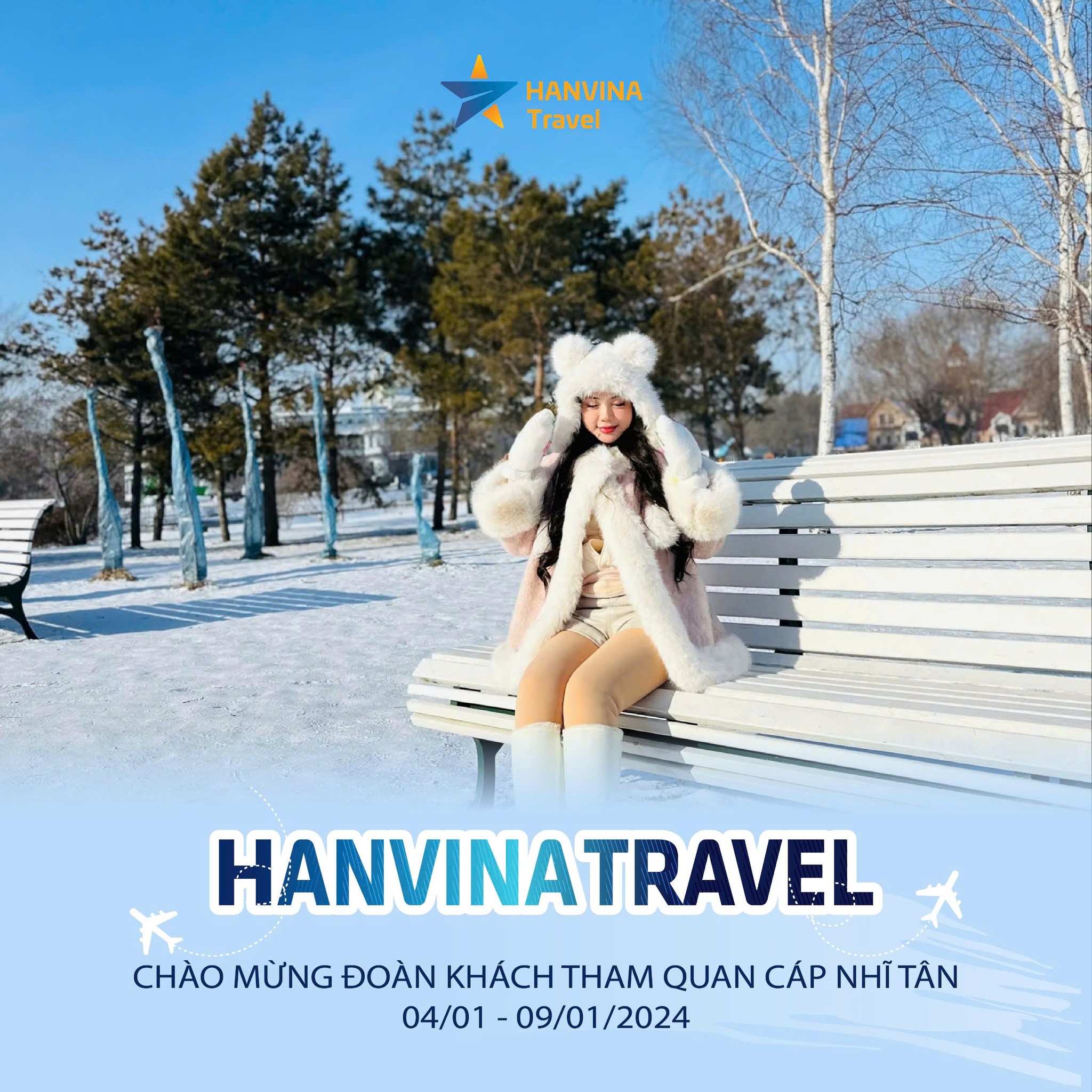 Toàn cảnh thế giới tuyết trắng tại Cáp Nhĩ Tân qua ống kính của du khách HanVina Travel.