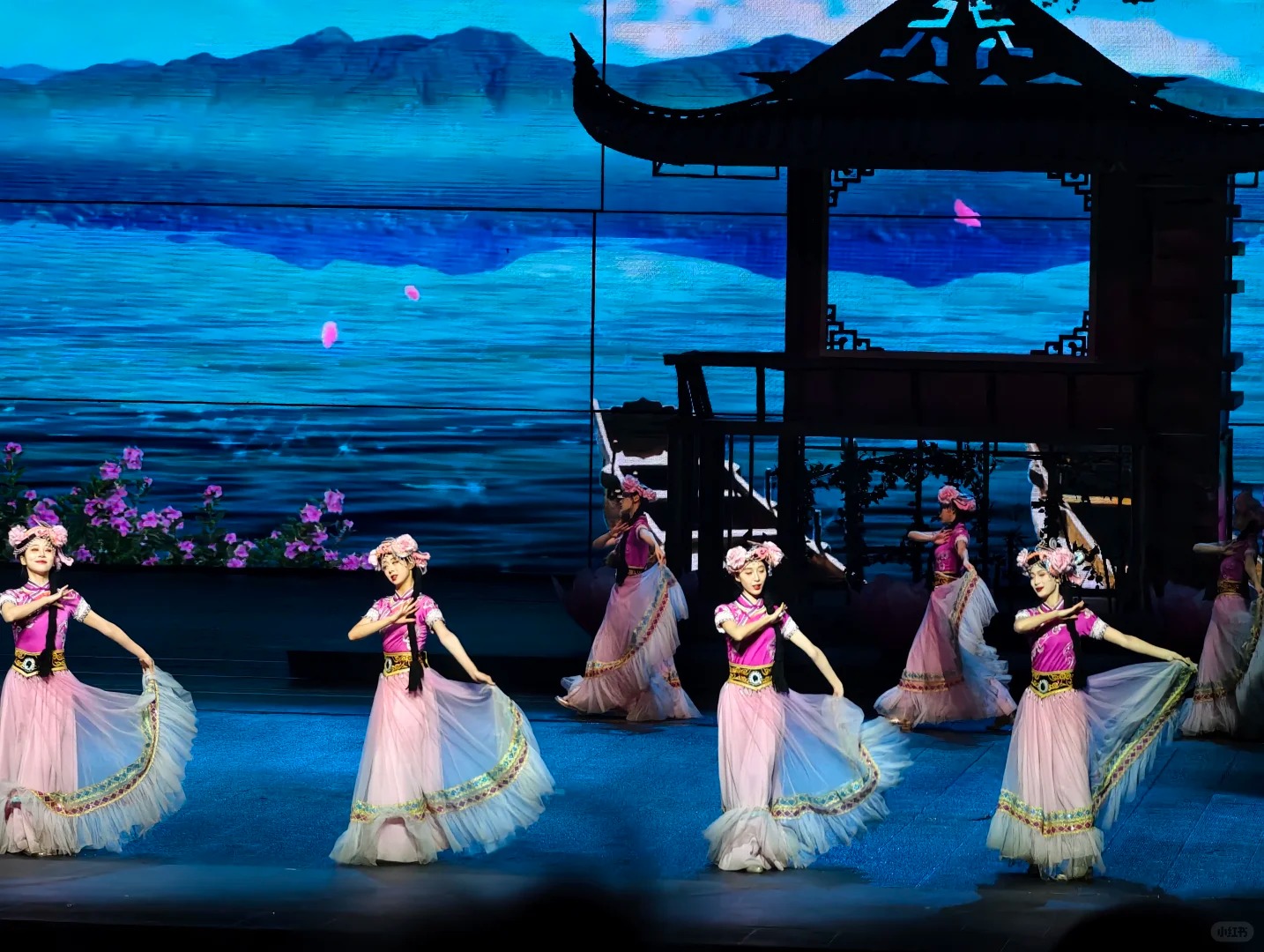 Vũ c&ocirc;ng biểu diễn trong Show Lệ Giang Thi&ecirc;n Cổ T&igrave;nh.