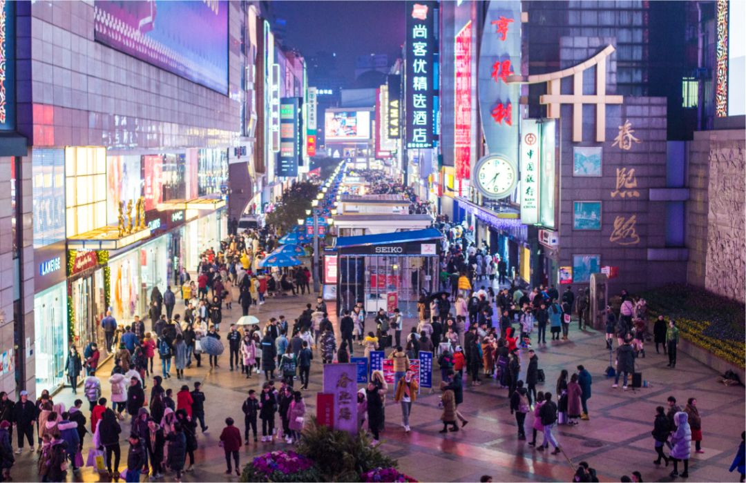 To&agrave;n cảnh Phố Xu&acirc;n Hy lung linh &aacute;nh đ&egrave;n về đ&ecirc;m.